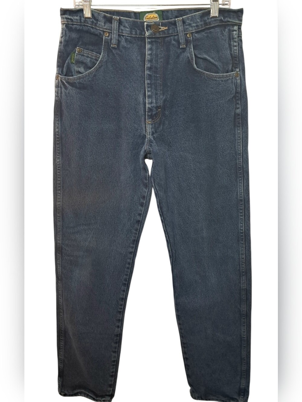Cabela's Men's Relaxed Fit Straight Leg Flannel Lined Jeans Size 32/36